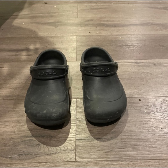 Men’s black croc clog - Picture 2 of 3